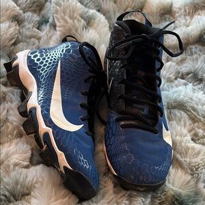 Nike Force Trout 5 Keystone Softball/Baseball Cleats Blue & Black Size 7